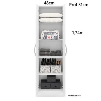 Multiuso Sapateira 2 Portas NT4045 Branco (3296) - Image 2