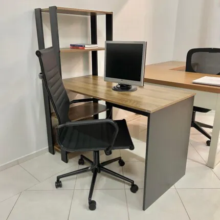 Mesa Escritório 1,20m Match com Estante acoplada (2790)