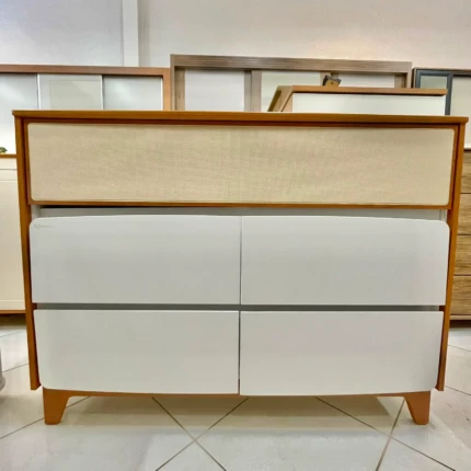 Cômoda 1,20m Wee MDF Branco-Freijo (2987)
