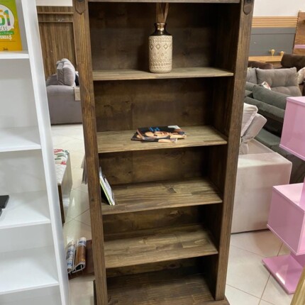 Armario Livreiro Rústico em Madeira 75cm (4623) - Imagem 2