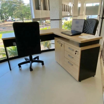 Mesa de Escritório Canto FLEX Medida Extensivel Yaris (406-5195)