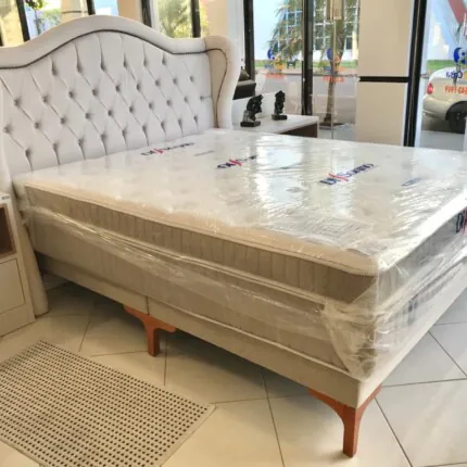 Cabeceira Queen 1,80m Monaco Linho Claro (687) - Imagem 6