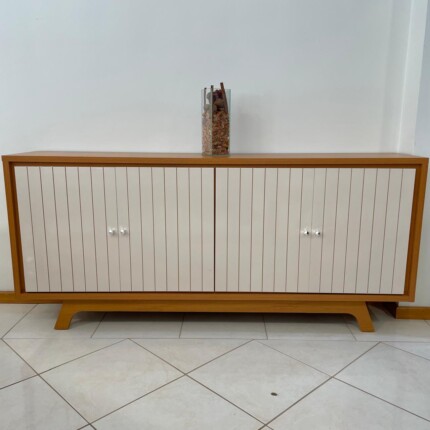 Balcao Buffet 1,80m Brise 4 Portas Cinamomo com Off (1231) - Imagem 3