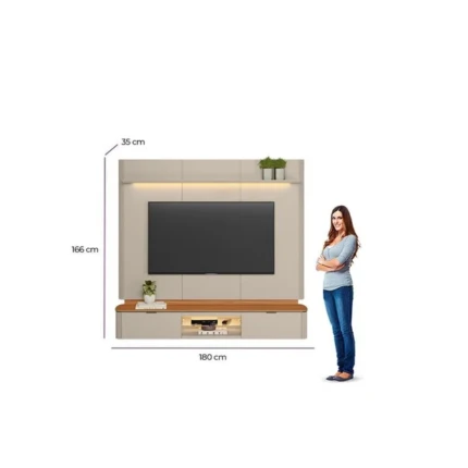 Painel 1,80m Ferrara com LED (6093) - Imagem 3