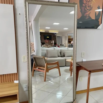 Espelho 1,93m x 93cm com Moldura Clássica Prata (5744) - Imagem 3