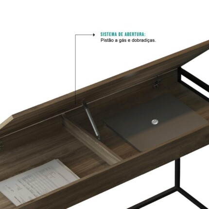 Mesa Escritório 1,36m Aço Design (2079) - Imagem 8