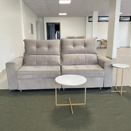Sofa 2,20m Dubai Veludo Bege (1822)