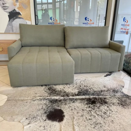 Sofa 2,50m vira Cama - Noronha- tecido Verde Pistache (8021) - Imagem 8