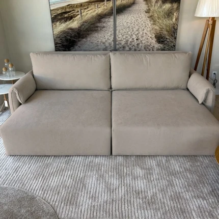 Sofa Trento 2,66m ENELE - Tecido Impermeável - com USB (792)