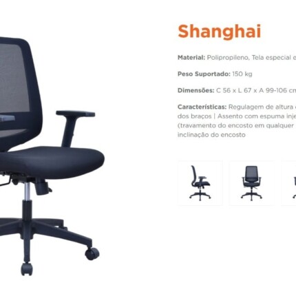 Cadeira Giratoria Diretor Shangai Extra Confortável (3339) - Imagem 7