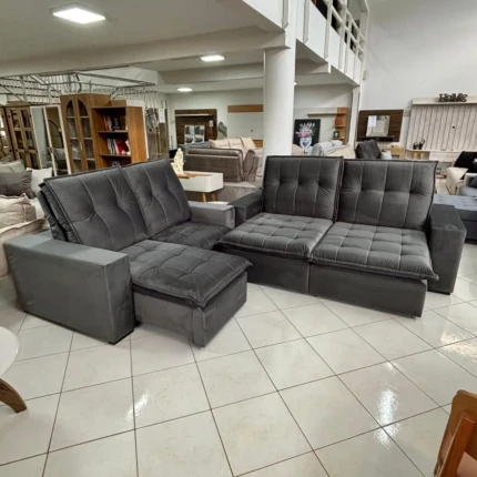 Sofa 3 e 2 lugares Retrátil e Reclinável Vancouver da Di Qualita (3121-3240)