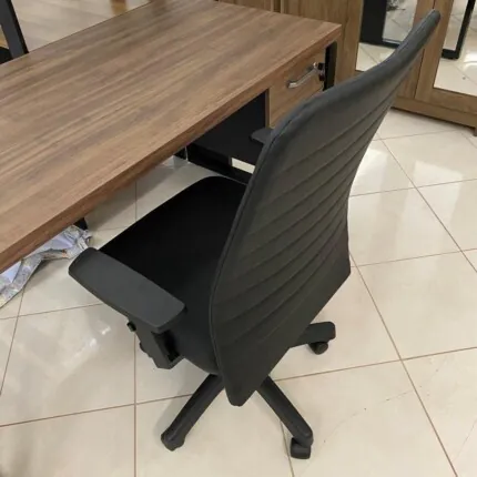 Cadeira Giratoria Presidente Impermeavel Preto - Fabricado no Brasil (4553) - Imagem 3