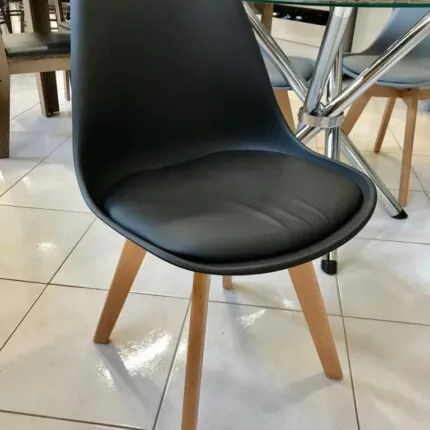 Cadeira Siena Leda Preto com assento Estofado (3999) - Imagem 3