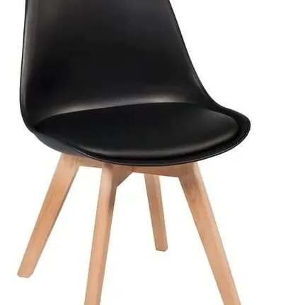 Cadeira Siena Leda Preto com assento Estofado (3999) - Imagem 4