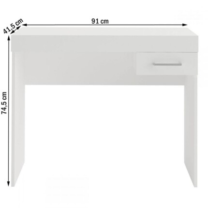 Mesa Escritório 91cm Compacta Branco (1838) - Imagem 5