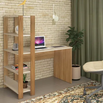 Mesa Escritório 1,20m Match com Estante acoplada (614) - Imagem 5