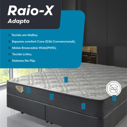 Cj. Box Casal 1,38m Adapto - Macio - Ecoflex (4669) - Image 7