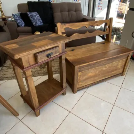 Aparador 60cm Madeira Demolição com 1 Gaveta (3660) - Imagem 2