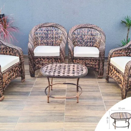 Jogo de Área Caribe Tela 5 Peças (5654) - Imagem 3