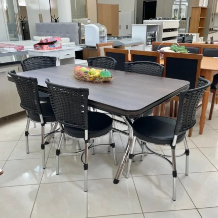 Mesa Extensível 1,60m a 2,00m (2012) com 06 Cadeiras Luxo (4801) - Imagem 7