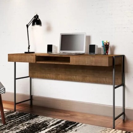 Mesa Escritório 1,39m Estilo Industrial Artesano (389) - Imagem 8