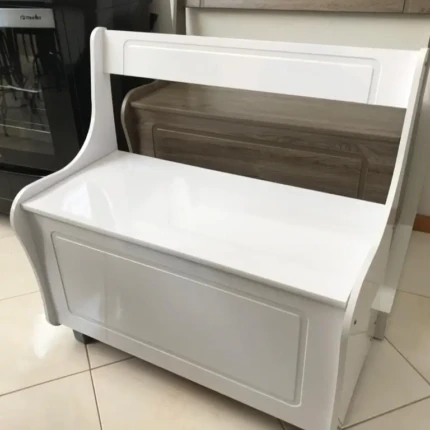 Caixa de Lenha de MDF Branco (1915) - Imagem 1