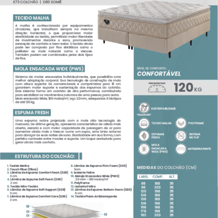 Cj. Box King 1,93m Lush Delicato – Macio – Ecoflex (5060) - Imagem 3