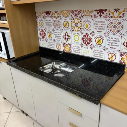 Pia 1,20m de Granito Escuro Ubatuba (700)