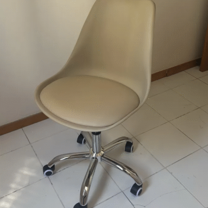Cadeira Giratoria Chicago Eiffel assento estofado Nude (3304)
