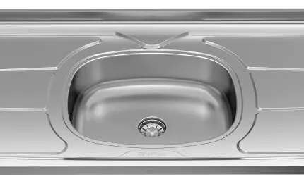 Pia 1,20m Inox base Concretada (577) - Imagem 4