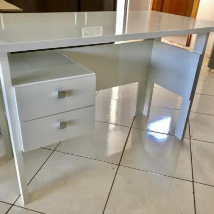 Mesa Escritorio 1,15m C216 MDF Branco (2736) - Imagem 3