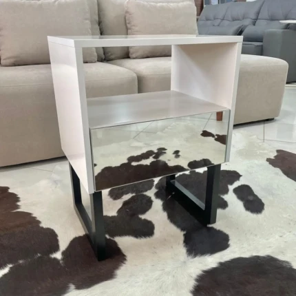 Mesa de Cabeceira 1 gaveta W347 com Espelho (4754)