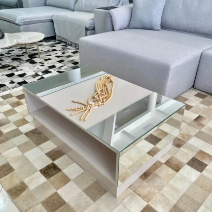 Mesa de Centro 90cm Detroit com Espelho (4699)