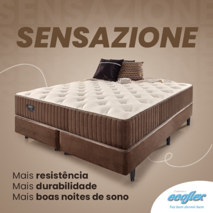 Cj. Box Queen 1,58m Sensazione - Confortável - Ecoflex (6663) - Image 6