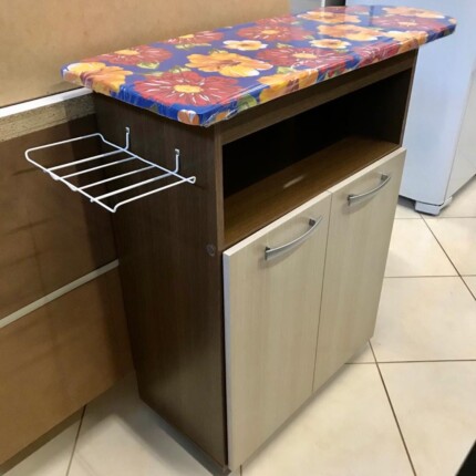 Balcao com Tábua de Passar Roupa MDF Luana (4119) - Imagem 1