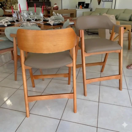 Banqueta Madeira Olive Impermeavel Facto Marrom (4125)