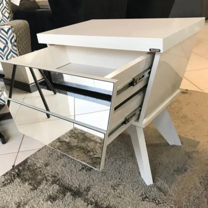 Mesa de Cabeceira 2 Gavetas TW722 com Espelhos (4719) - Imagem 5