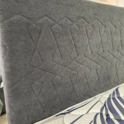 Cabeceira Casal 1,40m Avaron 3D Boucle Cinza (5460) - Imagem 3