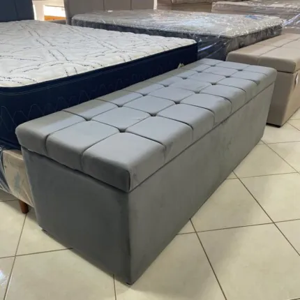 Baú Recamier 1,60m Tokio Cinza (1223)