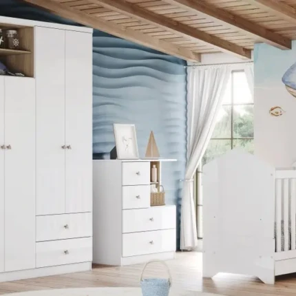 Quarto Infantil Vanilla 04 Portas - 03 Peças - Imagem 4