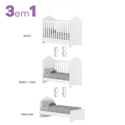 Quarto Infantil Vanilla 04 Portas - 03 Peças - Imagem 6