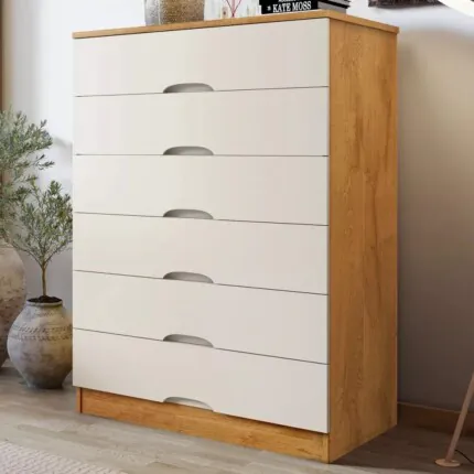 Comoda 80cm 6 Gavetas Sevilha MDF (6287) - Imagem 1