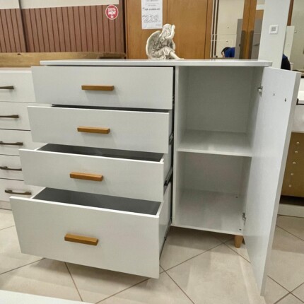 Comoda 110cm 4 Gavetas 1 Porta Millie MDF (2498) - Image 2