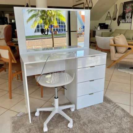 Penteadeira 1,10m Lis 4 gavetas Branco (2205)