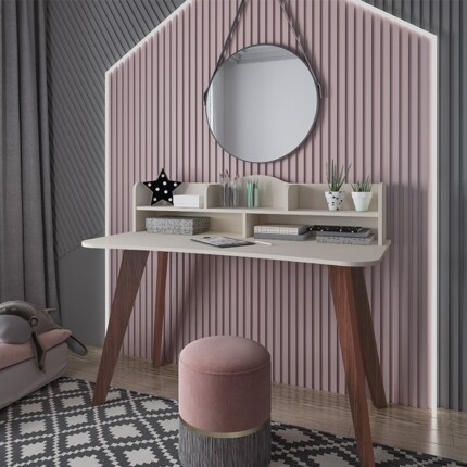 Mesa Penteadeira 1,20m Sofia Off White (4099) - Imagem 3