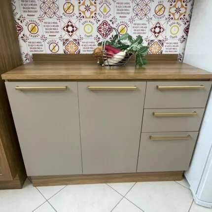 Balcão 1,20m M624 com Tampo (4351-5190) - Imagem 1