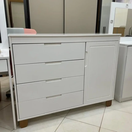 Comoda 5 Gavetas Sapateira Branco (515) - Imagem 3