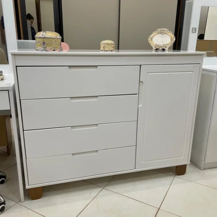 Comoda 5 Gavetas Sapateira Branco (515)
