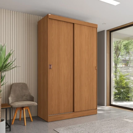 Roupeiro 1,21m 2 Portas deslizantes R588 Canela (1260)