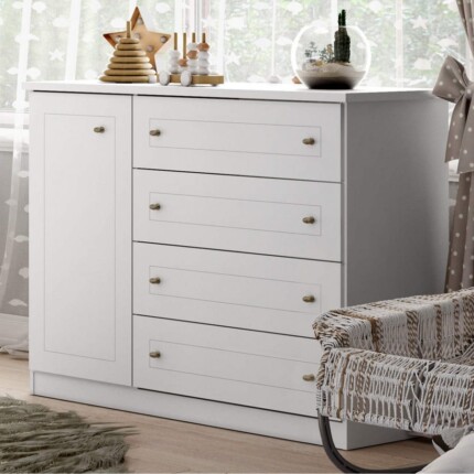 Comoda 1,27m Sapateira Americana Branco (3821) - Imagem 4